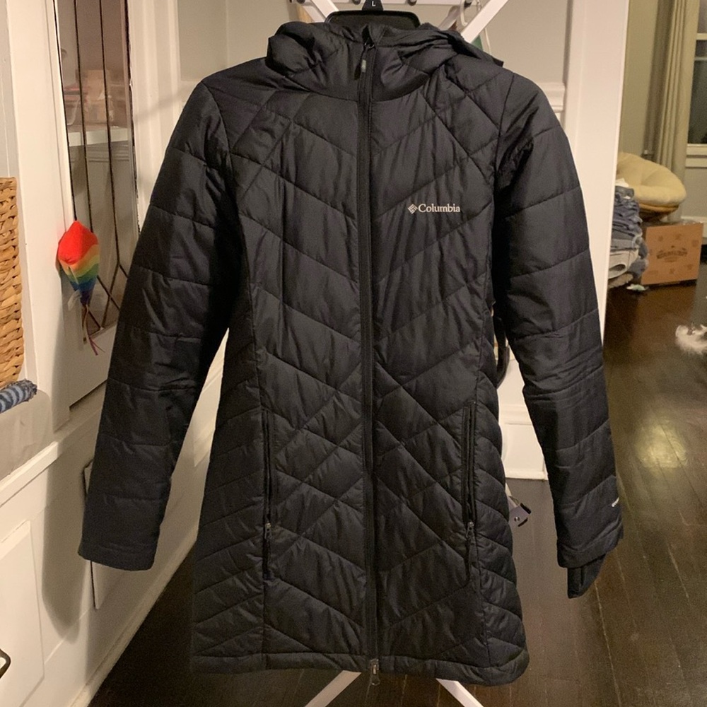 Hooded omniheat coat